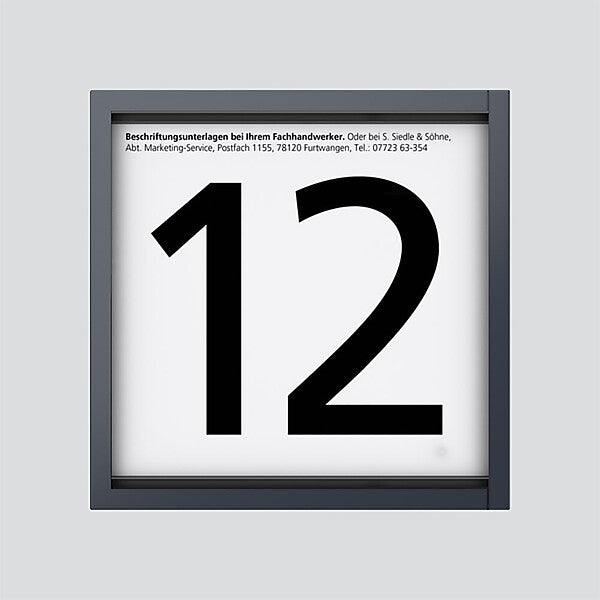 Siedle Informations-Modul 12VDC anthrazitgrau IM 612-0 AG